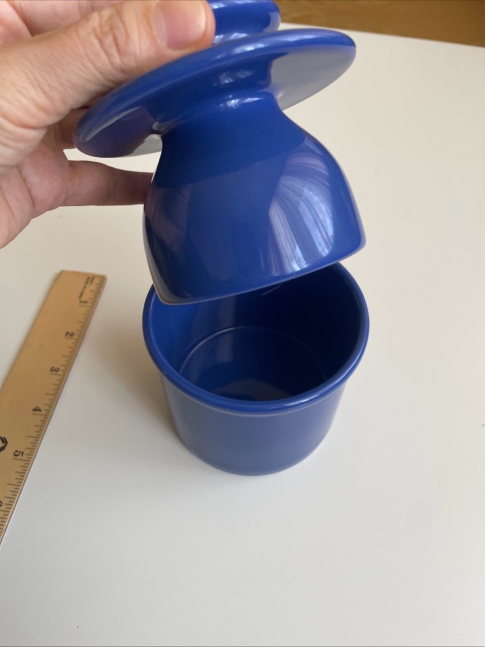 BUTTER BELL Crock Keeper Royal Blue - Picture 3 of 9